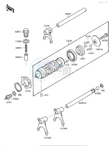 EL 250 B [ELIMINATOR[ (B2-B3) [ELIMINATOR drawing GEAR CHANGE DRUM_SHIFT FORK-- S- -