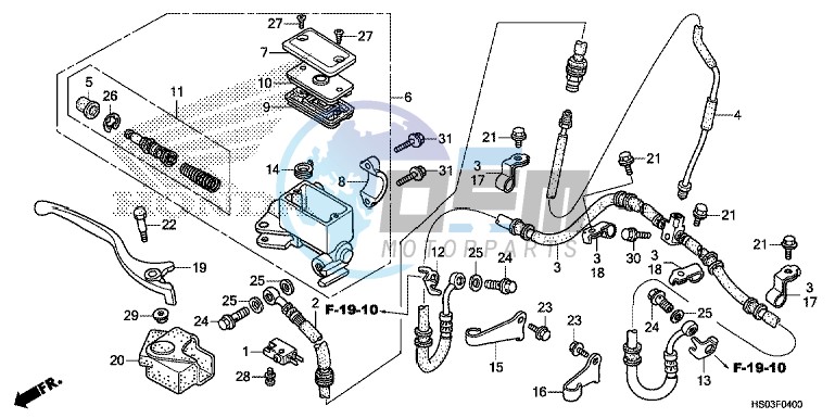 FRONT BRAKE MASTER CYLINDER