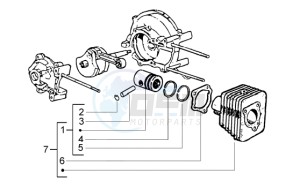 Ciao 50 Euro 1 drawing Cylinder- piston assy