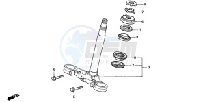 CBF1000S drawing STEERING STEM