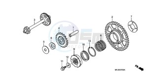 CBR600RRA Australia - (U) drawing STARTING CLUTCH