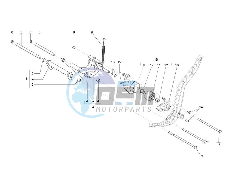 Swinging arm