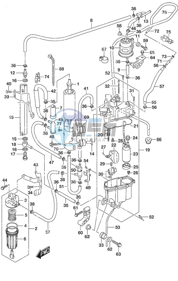 Fuel Pump/Fuel Vapor Separator SS Model