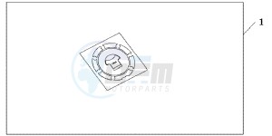 CB1000RAB drawing FUEL FILLER PAD