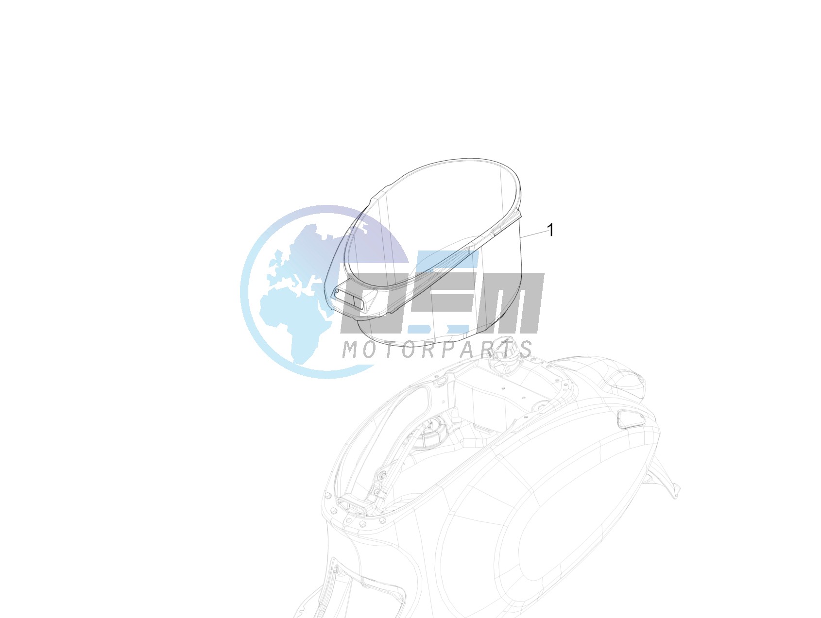 Helmet housing - Undersaddle