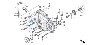 CBR600FS drawing RIGHT CRANKCASE COVER