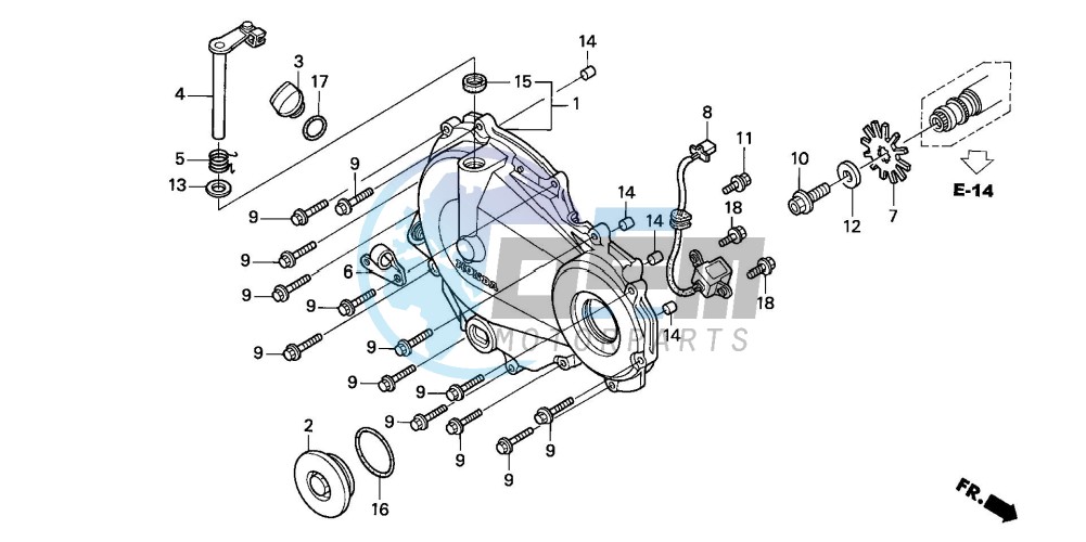 RIGHT CRANKCASE COVER