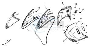 ALLO 50 drawing COWLING FRONT / COWLING INNER