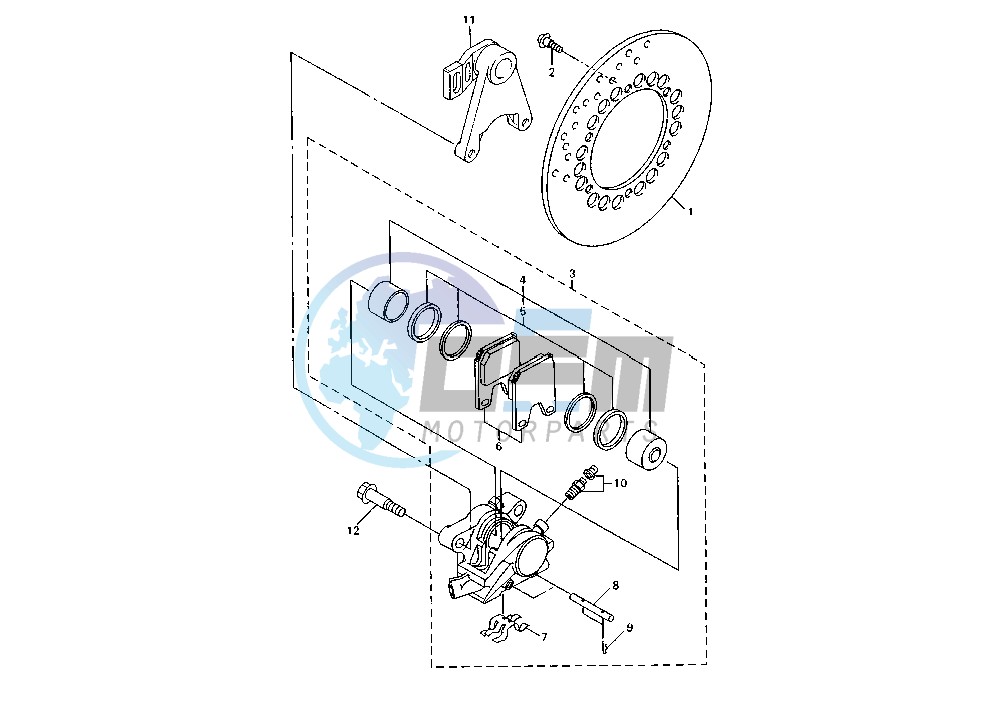 REAR BRAKE CALIPER