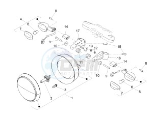 V7 III Special 750 e4 (EMEA) drawing Front lights