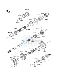 MULE 4010 DIESEL 4x4 KAF950FCF EU drawing Transmission