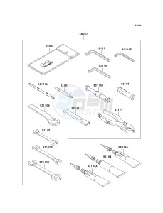 ZX 1000 M [NINJA ZX-10R] (C1) [NINJA ZX-10R] drawing OWNERS TOOLS