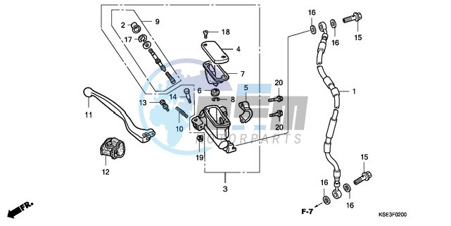 FR. BRAKE MASTER CYLINDER