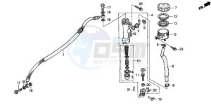 CBR600SE drawing REAR BRAKE MASTER CYLINDER