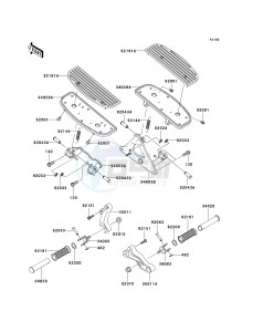 VN 1500 N [VULCAN 1500 CLASSIC] (N4) N4 drawing FOOTRESTS