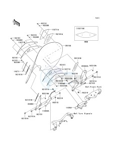 VN 900 D[VULCAN 900 CLASSIC LT] (6F-9F) D7F drawing COWLING