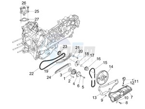 GTV 300 4T 4V ie Touring (USA) USA drawing Oil pump