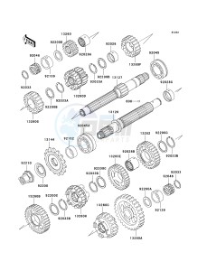 ZX 600 J [ZZR600] (J6F-J8F) J8F drawing TRANSMISSION