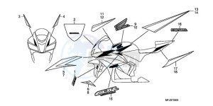 CBR600RR9 Europe Direct - (ED / MK) drawing MARK/STRIPE (6)