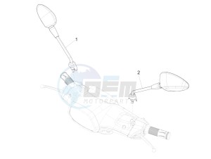 SPRINT 50 4T 4V NOABS E2 (EMEA) drawing Driving mirror/s