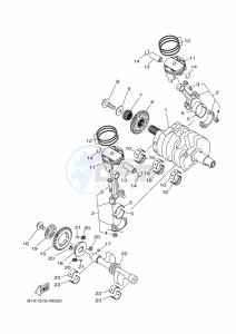 YZF320-A YZF-R3 (B2X9) drawing CRANKSHAFT & PISTON