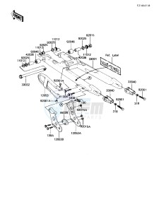 KX 250 B [KX250] (B1) [KX250] drawing SWING ARM