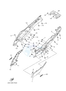 MT09TRA MT-09TRA TRACER 900 (2SC1 2SC2) drawing SIDE COVER