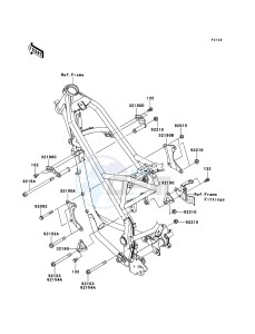 KLX125 KLX125CCF XX (EU ME A(FRICA) drawing Engine Mount