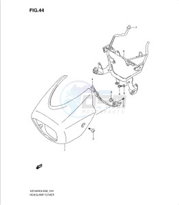 VZ1500L0 drawing HEADLAMP COVER