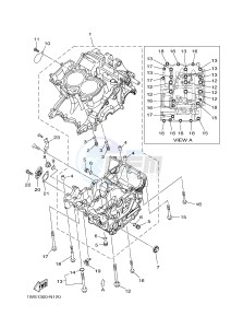 MT07A MT-07 ABS 700 (1XB3) drawing CRANKCASE