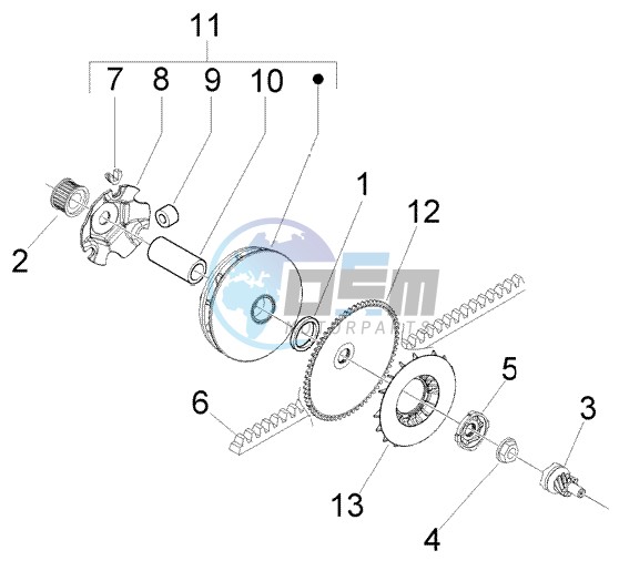 Driving pulley