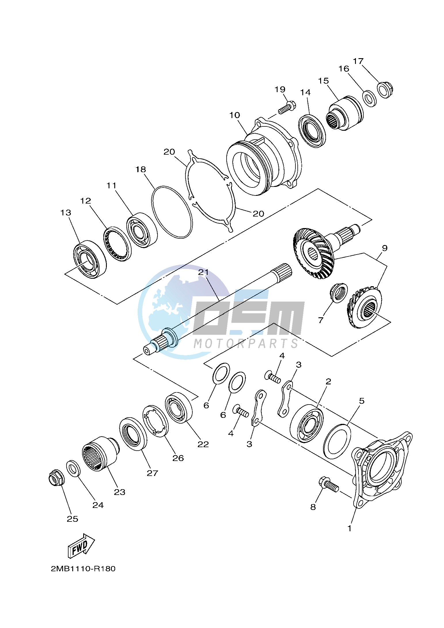 MIDDLE DRIVE GEAR