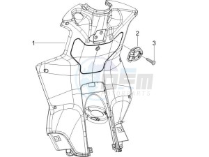 NRG 50 power Pure jet drawing Front glove-box - Knee-guard panel