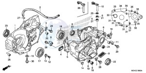 CRF450RG CRF450R Europe Direct - (ED) drawing CRANKCASE