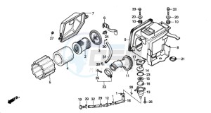 CG125 drawing AIR CLEANER (1)