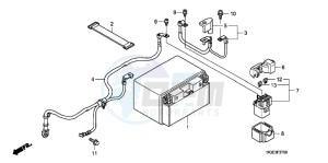 VFR1200FC drawing BATTERY