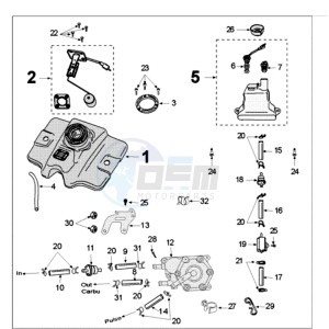 FIGHT 3 A ICE BLADE drawing TANK AND FUEL PUMP