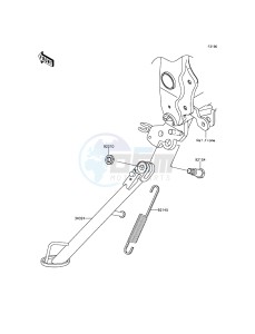 NINJA 250SL ABS BX250BGFA XX (EU ME A(FRICA) drawing Stand(s)