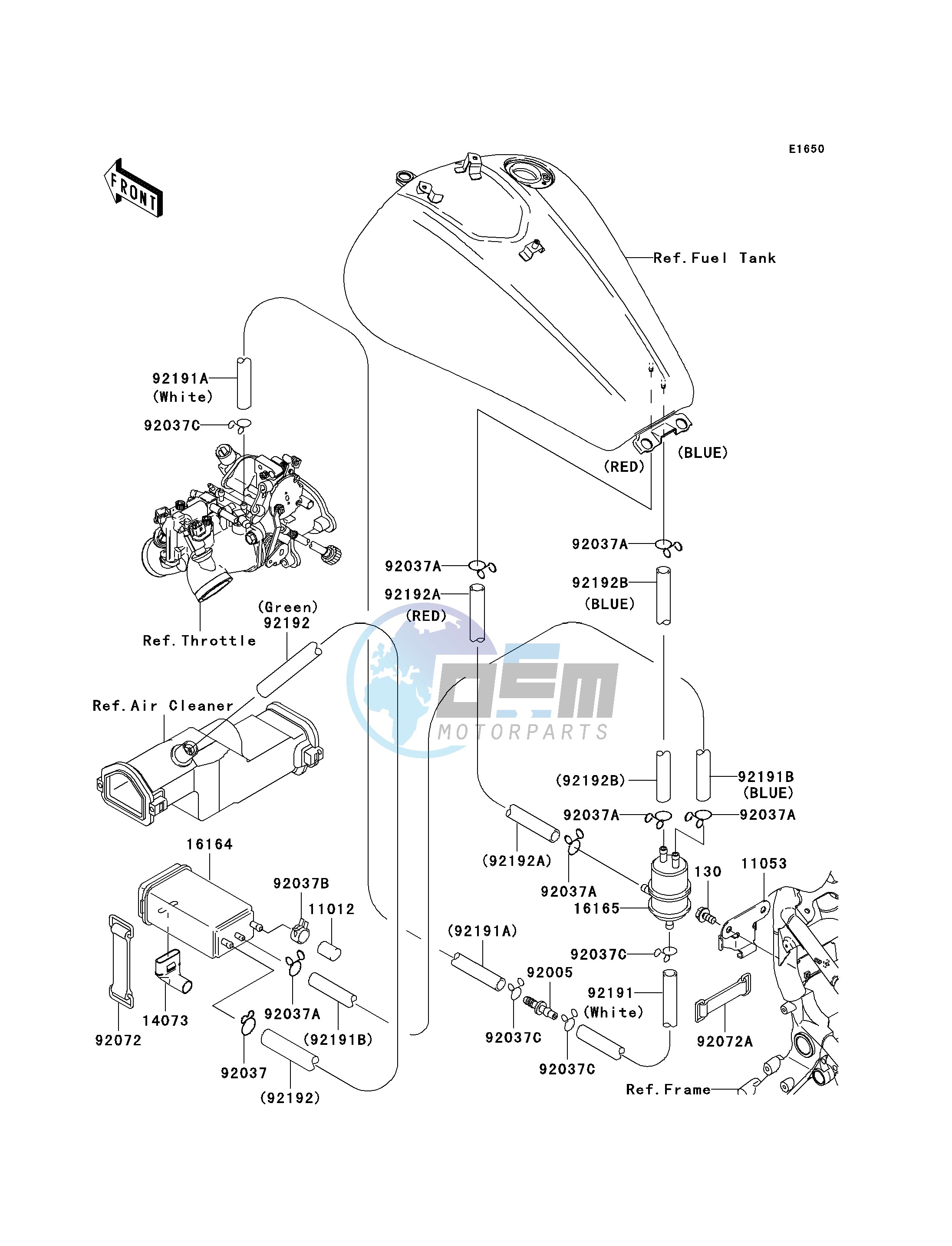 FUEL EVAPORATIVE SYSTEM-- CA- -