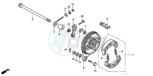 C90ST 70 drawing REAR BRAKE PANEL