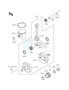 KX 125 L [KX125] (L1) [KX125] drawing CRANKSHAFT_PISTON-- S- -