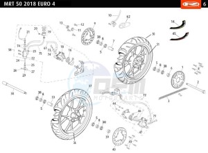 MRT-50-E4-SM-LOW-WHITE drawing WHEELS - BRAKES