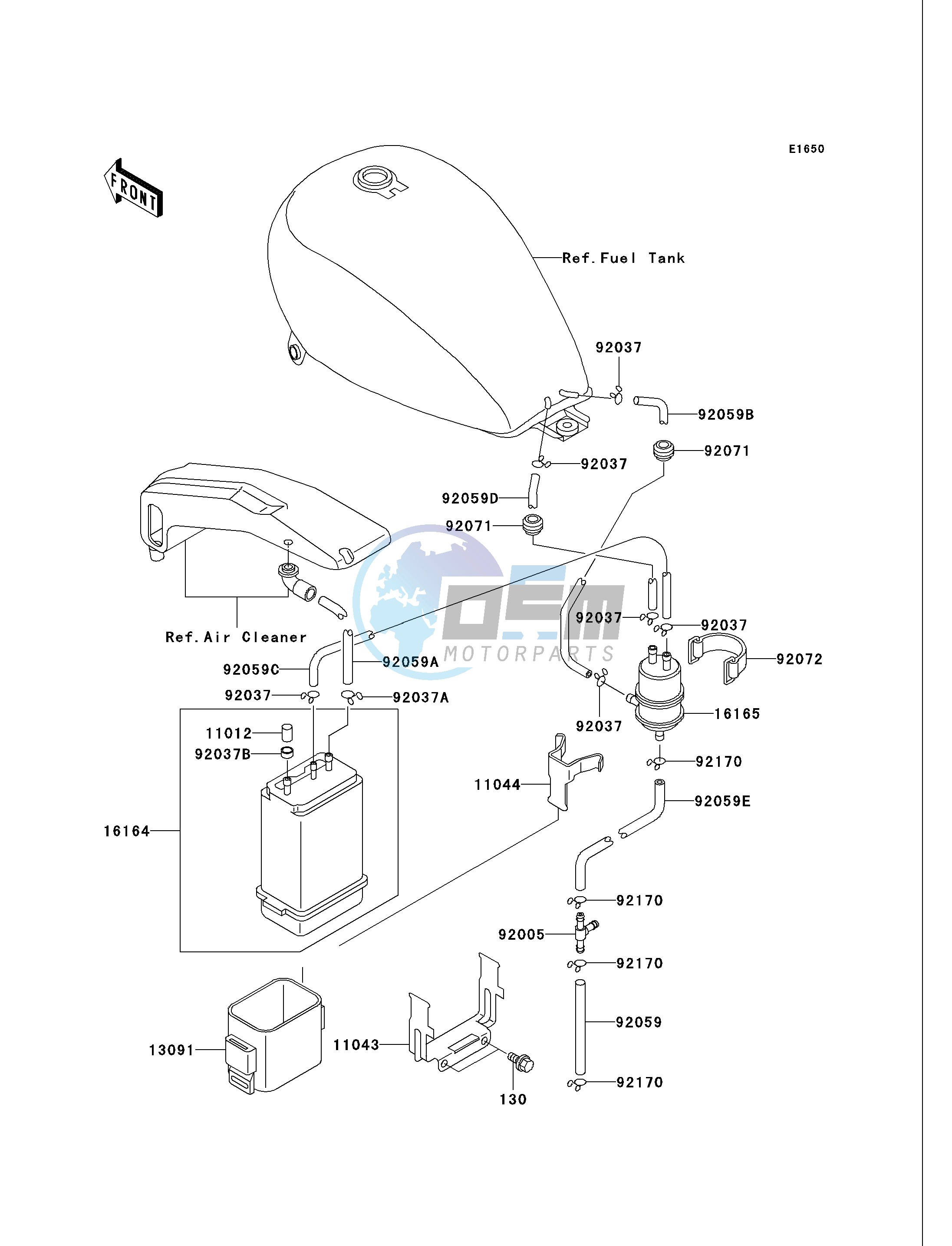 FUEL EVAPORATIVE SYSTEM -- CA- -