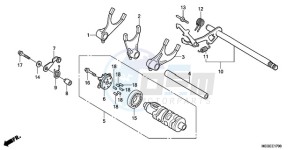 VT750CA9 Australia - (U / MME SPC) drawing GEARSHIFT DRUM