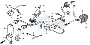 TRX300FW FOURTRAX 300 4X4 drawing WIRE HARNESS