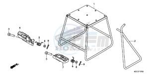 CRF150RE CRF150R Europe Direct - (ED) drawing STAND/STEP