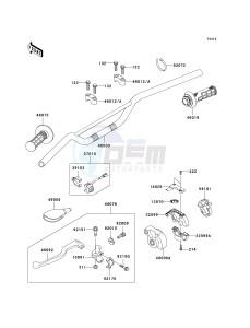 KX 65 A [KX65 MONSTER ENERGY] (A6F - A9FA) A9FA drawing HANDLEBAR