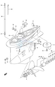 DF 150 drawing Gear Case (C/R)