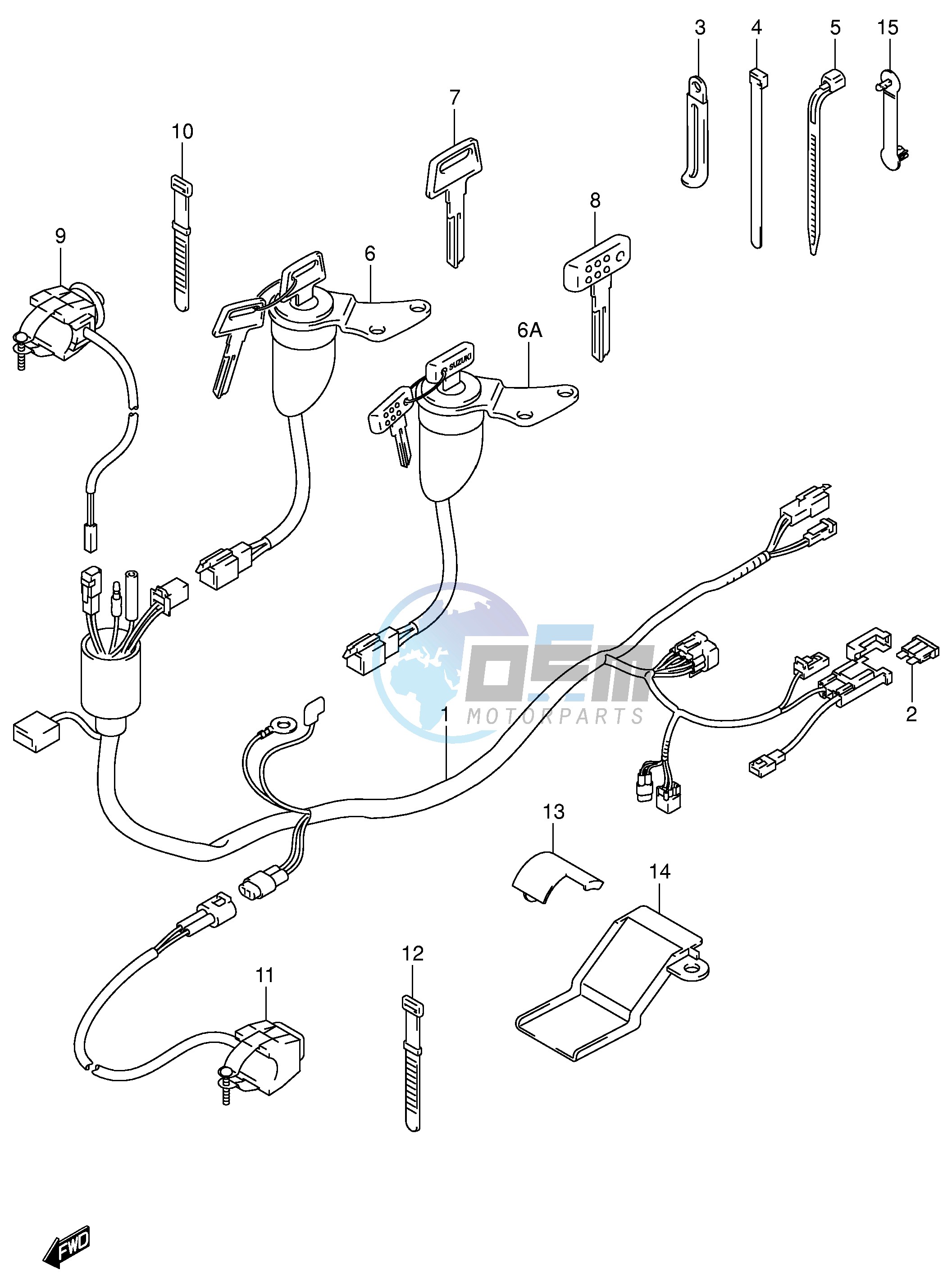 WIRING HARNESS (DR-Z400EY EK1 EK2 EK3 EK4)