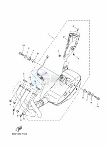 XSR900 MTM850 (BAE8) drawing EXHAUST